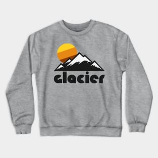 Retro Glacier ))(( Tourist Souvenir National Park Design Crewneck Sweatshirt